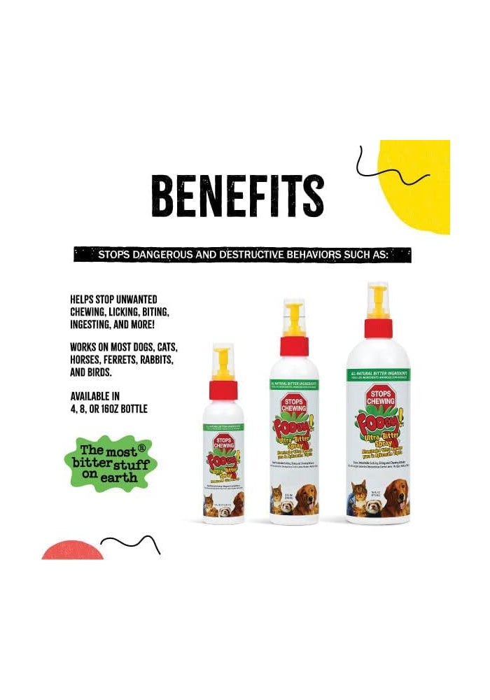 Fooey Ultra Bitter Spray - 8 fl. oz. Training Aid for Pets - Image 2